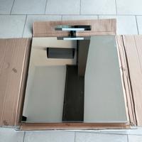 Specchio 70x70 con lampada LED + pensile 30x70