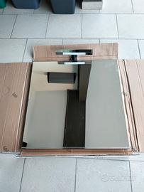 Specchio 70x70 con lampada LED + pensile 30x70