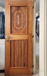 Porte artigianali legno massello rovere africano