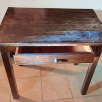 Scrittoio in Noce Massello + Mobiletto