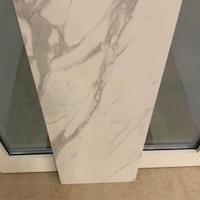 Piano top mensola effetto marmo bianco calacatta