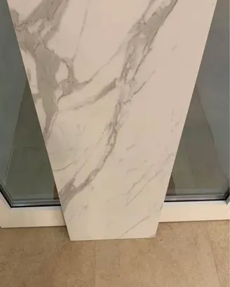 Piano top mensola HPL marmo bianco calacatta