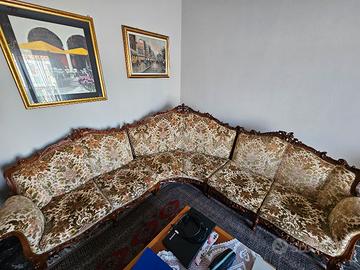Divano modulare curvato 