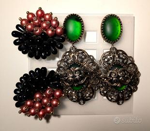 orecchini vintage anni 80