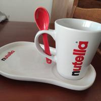 x collezionisti tazza Nutella con vassoio