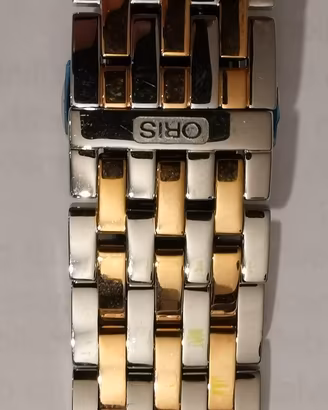 Cinturino orologio bicolore acciaio per Oris 