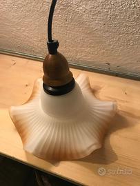 Lampadario cucina in vetro diametro 23 cm