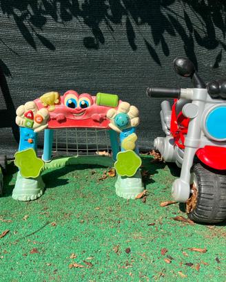 Moto, porta, tagliaerba giocattoli