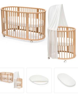 Set culla e lettino stokke sleepi + materasso