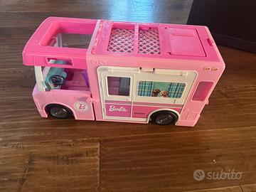 Barbie camper rosa trasformabile Usato come nuovo
