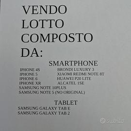 Lotto Telefoni/Tablet