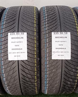 4 GOMME 235 50 18 MICHELIN INV RIF3035