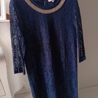 tubino in pizzo manica 3/4