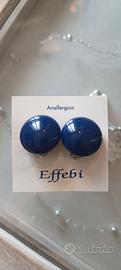 Orecchini Effebi vintage blu