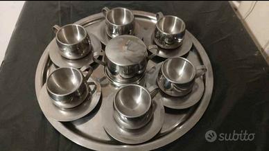 Set acciaio per caffè con tazzine termiche