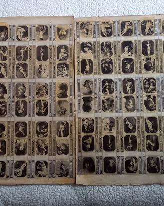 96 figurine pubblicitarie per fiammiferi del 1800.