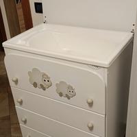 fasciatoio con cassettiera 