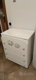 fasciatoio con cassettiera 