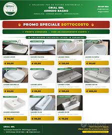 Lavabi in Ceramica Sottocosto Pronta Consegna