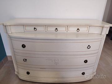 Trittico camera da letto in legno massello + lume