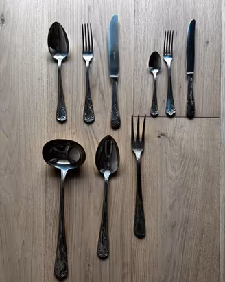 Servizio posate vintage  da 12  stile Barocco