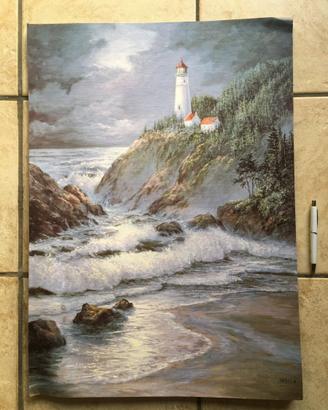 FARO SUL MARE (Patsee) - Poster su carta rigida