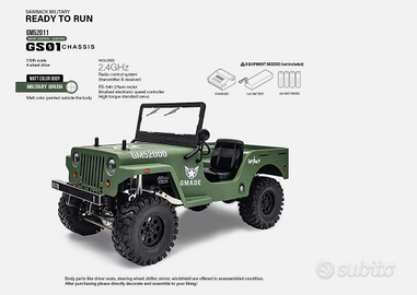 Gmade GM52000 1/10 GS01 Saw Case 4WD Scale Crawler