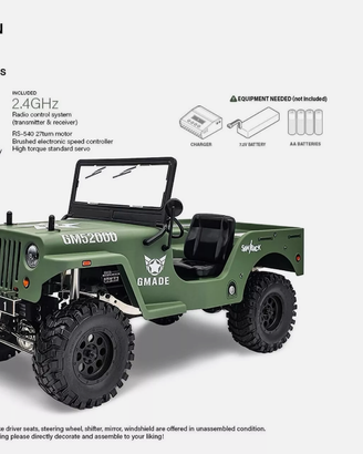 Gmade GM52000 1/10 GS01 Saw Case 4WD Scale Crawler