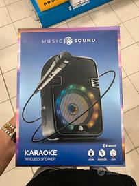 Cassa Karaoke Wireless Music Sound con Microfono