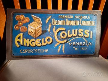 Targhe Pubblicitarie in Latta: Angelo COLUSSI-Mint