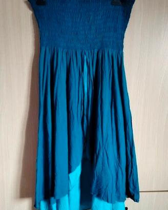 Vestito blu/azzurro per feste celtiche