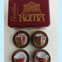 ☕ Set 4 tazzine da caffè  + scatola Gentilini