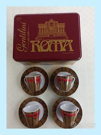 ☕ Set 4 tazzine da caffè  + scatola Gentilini