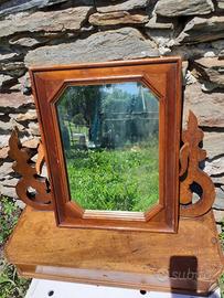 Antica specchiera Psiche oscillante '800