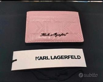Portatessere in pelle Karl Lagerfeld