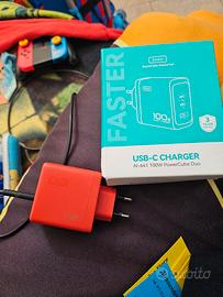 Caricatore 100w Iniu per smartphone pc