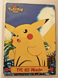 TV2 #25 PIKACHU Card Pokemon TV Animation - Topps