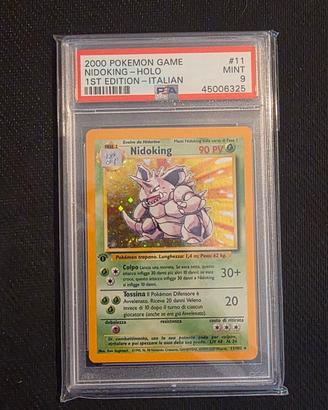 pokemon gradate psa9 set base prima edizione