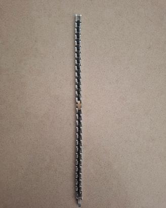 Braccialetto in acciaio Morellato con inserto Oro.
