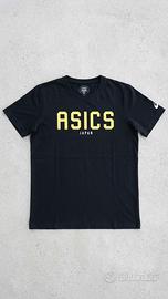 T-shirt Asics Japan Nera Logo Giallo Taglia S