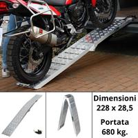 Rampa di carico pieghevole per moto chopper auto