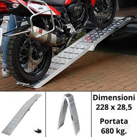 Rampa di carico pieghevole per moto chopper auto