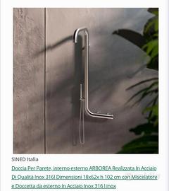 doccia sined acciaio inox 316l 
