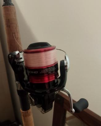 canna Daiwa con mulinello Shimano