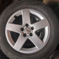 Gomme 205 60 R15 invernali M+S e Cerchi Audi A3 A4