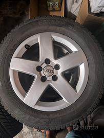 Gomme 205 60 R15 invernali M+S e Cerchi Audi A3 A4
