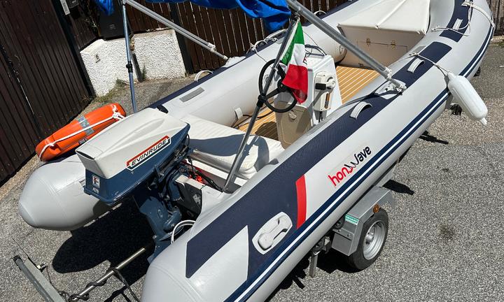 GOMMONE HONDA HONWAVE T40 + MOTORE 25cv +ACCESSORI
