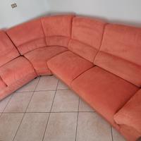 Divano angolare in microfibra (5 posti)