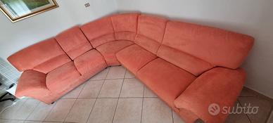 Divano angolare in microfibra (5 posti)