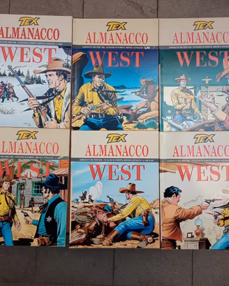 14 fumetti TEX ALMANACCO DEL WEST a  23 euro